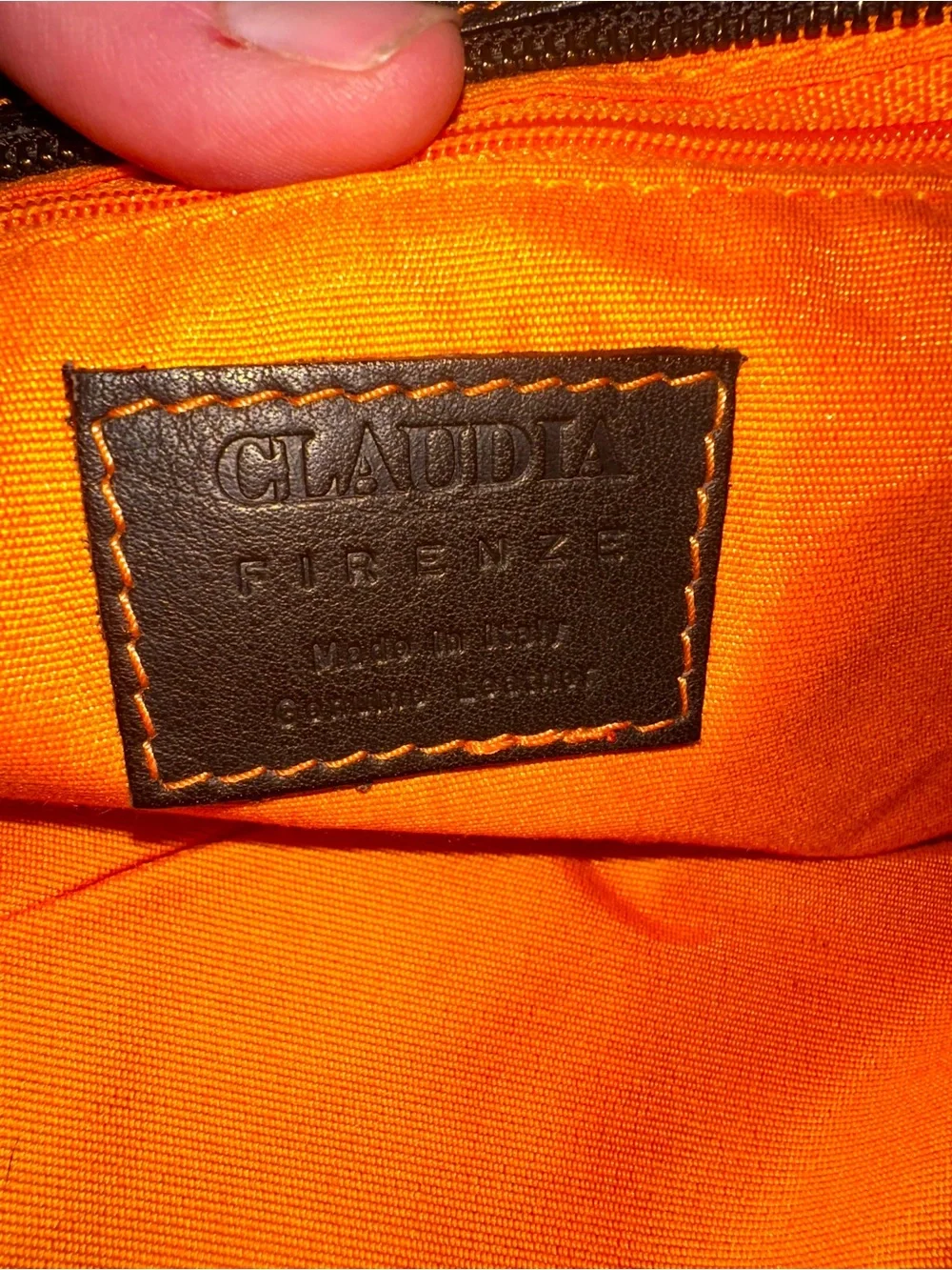 Claudia Firenze Leather and Cowhide Patchwork Clutch